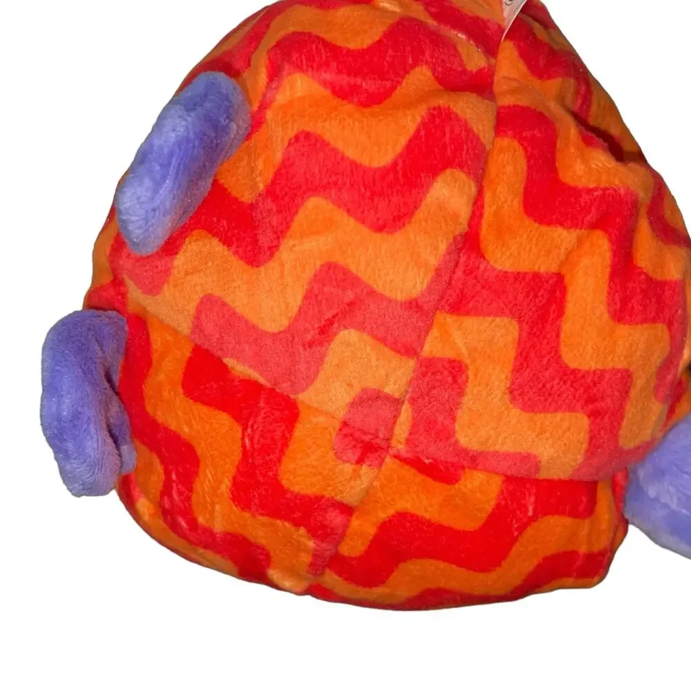 Misfittens Cat Plush Get Meowt of Here Orange Purple Stuffed Animal Kitten 9